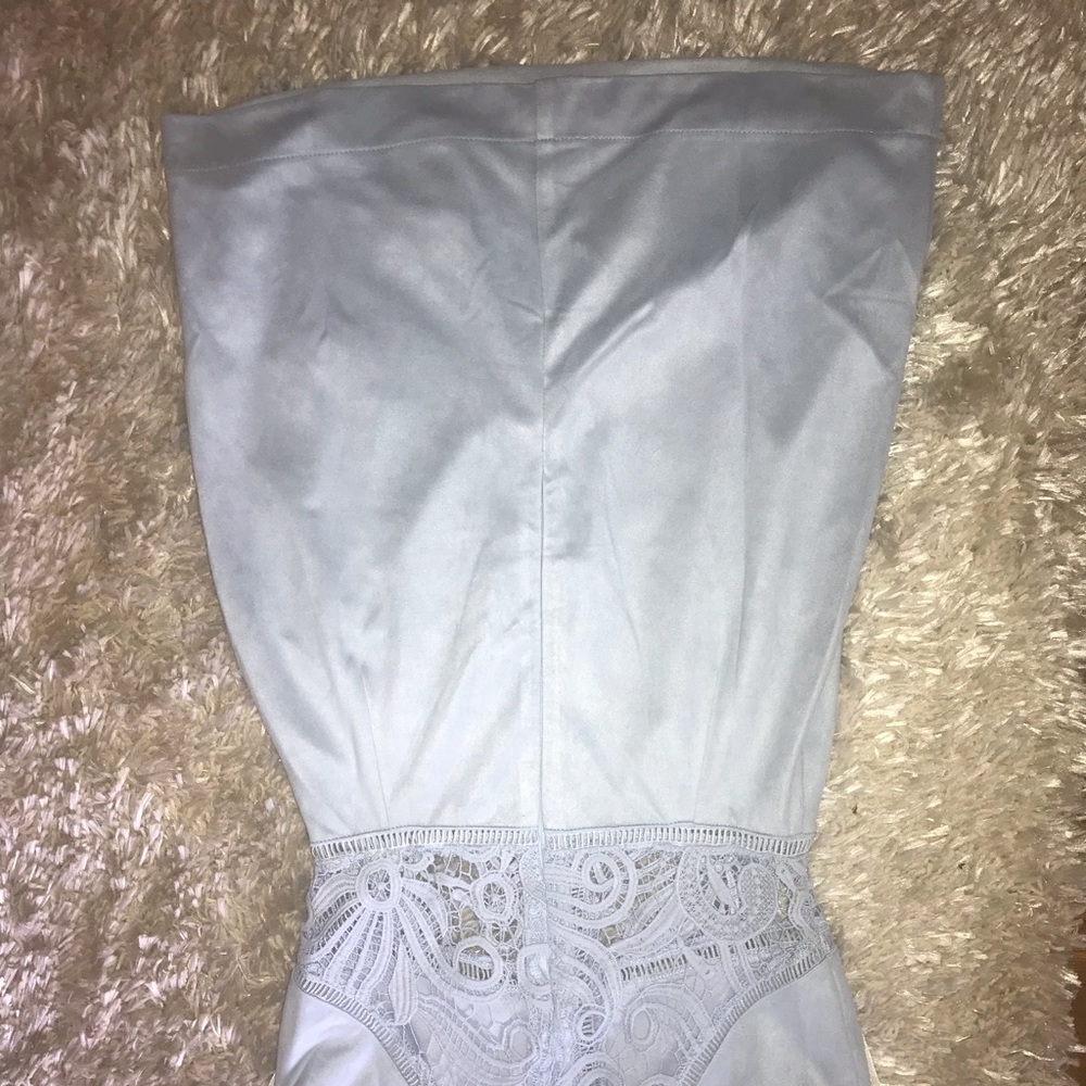 Soft blue lace dress
